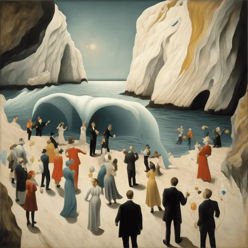 Party from Møns Klint – P. C. Skovgaard